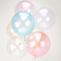 Balon foliowy kula Crystal Clearz niebieska 55cm