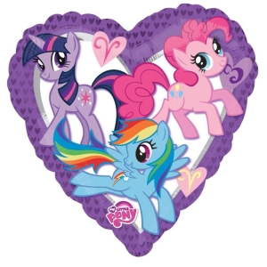 Balon foliowy serce My Little Pony 43 cm