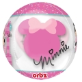 Balon foliowy na roczek Myszka Minnie różowy 40cm