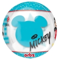 Balon foliowy na roczek Myszka Miki błękitny 40cm