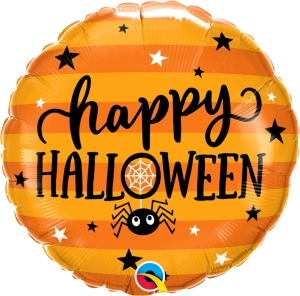 Balon foliowy pająk Happy Halloween 45 cm