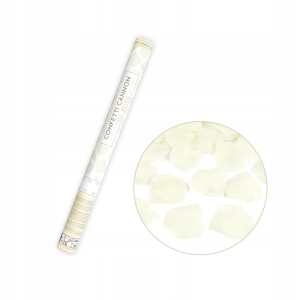 Konfettikanon rosenblad kräm 60 cm