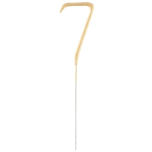 Zimny ogień cyfra 7 złota 17 cm 1 szt