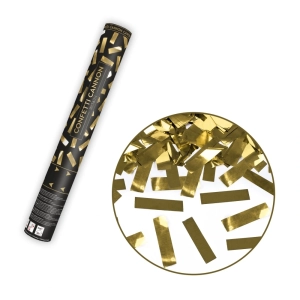 Konfettikanon metallic guld 40 cm