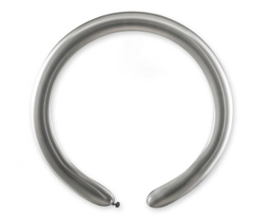 Balony do modelowania srebrne metaliczne D4 140 cm 100 szt Gemar