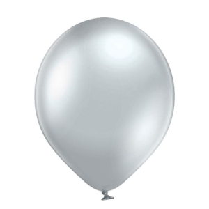 Balony Glossy Silver D5 5 cali 100 szt Belbal