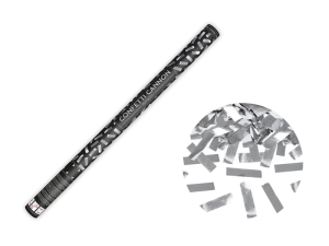 Konfettikanon metallic silver 80 cm