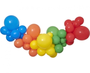 Girlanda balonowa DIY Tęczowa 65 szt
