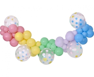 Girlanda balonowa DIY Makaron 65 szt