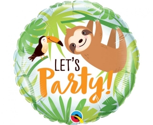 Balon foliowy Let's party okrągły 18 cali