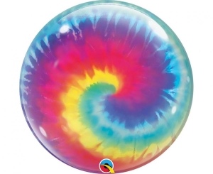 Balon foliowy Bubble Tie Dye Swirls 22 cale