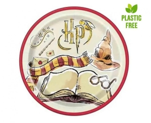 Talerzyki papierowe HARRY POTTER 23 cm 8 szt