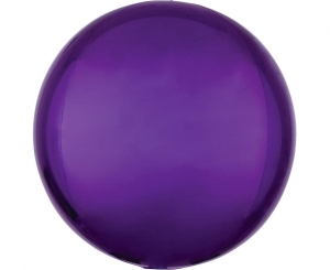 Balon foliowy ORBZ - kula fioletowa 15 cali niepakowany