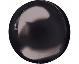 Balon foliowy ORBZ - kula czarna 15 cali (nie )