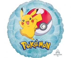 Balon foliowy Pokemon okrągły 18 cali