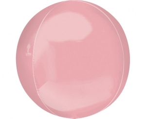 Balon foliowy ORBZ - kula pastelowa różowa 15 cali