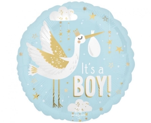 Balon foliowy Its a boy okrągły 18 cali
