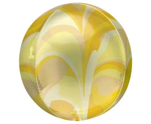 Balon foliowy ORBZ - Kula złota macro marble 15 cali