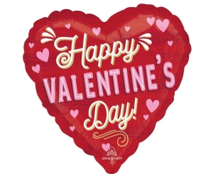 Balon foliowy serce Happy Valentines Day 18 cali
