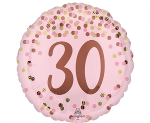 Balon foliowy Pretty pink 30th birthday 18 cali