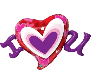 Balon foliowy serce I heart U 46 cali