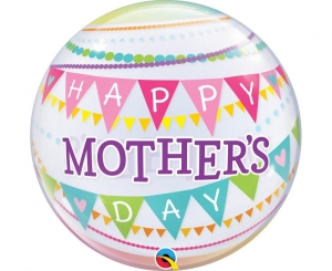 Balon foliowy Bubble Mother's Day pennants 22 cale