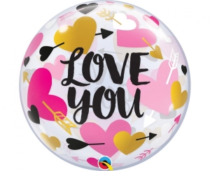 Balon foliowy Bubble Love You 22 cale