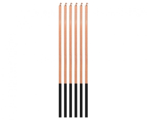 Świeczki Magiczny Płomień różowo-złote 3 x 3 x 150 mm 6 szt