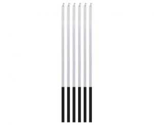 Świeczki Magiczny Płomień srebrne 3 x 3 x 150 mm 6 szt