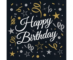 Serwetki Happy Birthday 33 cm x 33 cm 20 szt
