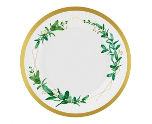 Talerzyki papierowe Celebrate (listki) 18 cm 6 szt