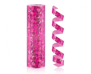 Serpentyna holograficzna różowa - 4 m 1 szt