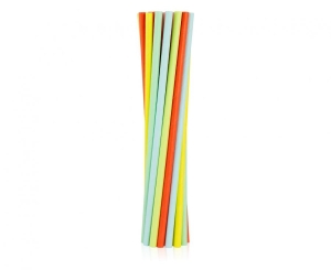 Słomki papierowe pastelowy 19 cm 12 szt