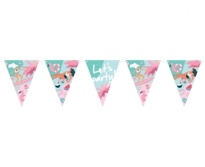Girlanda papierowa Summer - Let's party (surfing) flagi 270 cm