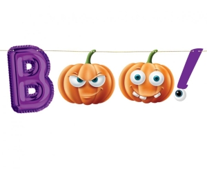 Girlanda papierowa na Halloween Boo 150 cm