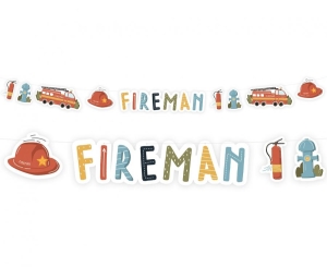 Girlanda papierowa Fireman 300 cm
