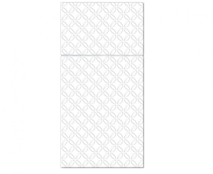 Kieszonki na sztućce serwetki PAW wzorzyste (white) 40 cm x 40 cm 16 szt
