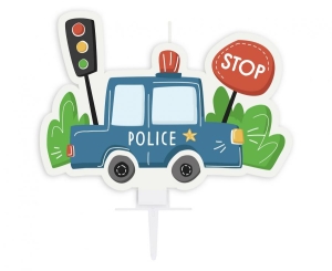 Świeczka urodzinowa Police 7 cm