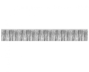 Girlanda dekoracyjna metaliczne frędzle srebrna 30 cm x 300 cm