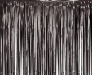 Kurtyna matowa czarna 100 cm x 200 cm