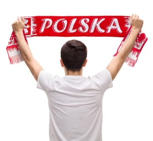 Szalik kibica Polska 130 cm