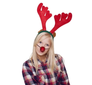 Opaska Renifer z nosem