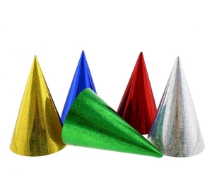 Czapeczka holograficzna różne kolory 3 szt