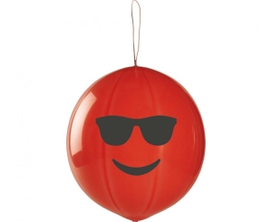 Balony GPBS1 pastel - Uśmiechy czerwone 50 szt