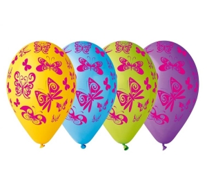 Balony Motyle 12 cali 5 szt