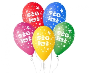 Balony Sto Lat 12 cali 5 szt