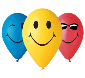 Balony 3 Uśmiechy 12 cali 5 szt