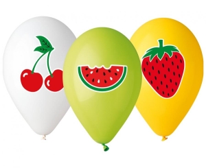 Balony Owoce 13 cali 5 szt