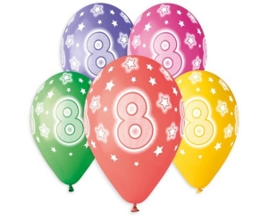 Balony z nadrukiem 8 13 cali 5 szt