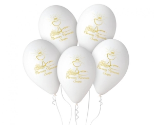 Balony Pierwsza Komunia Św. (kielich) 13 cali 5 szt